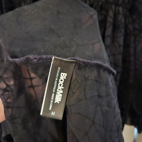 Blackmilk Spiderweb Lace Maxi Duster, M - Picture 4 of 4